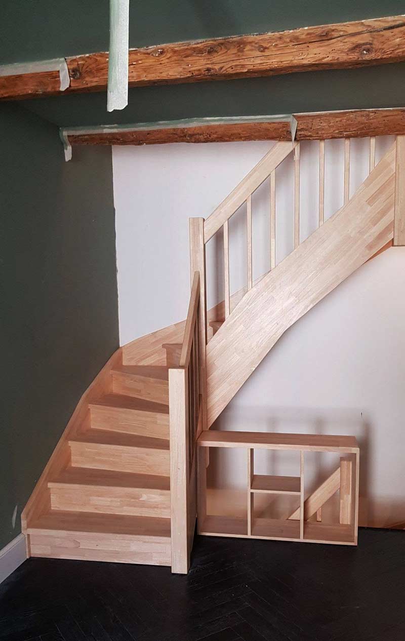 Escalier sur-mesure en bois